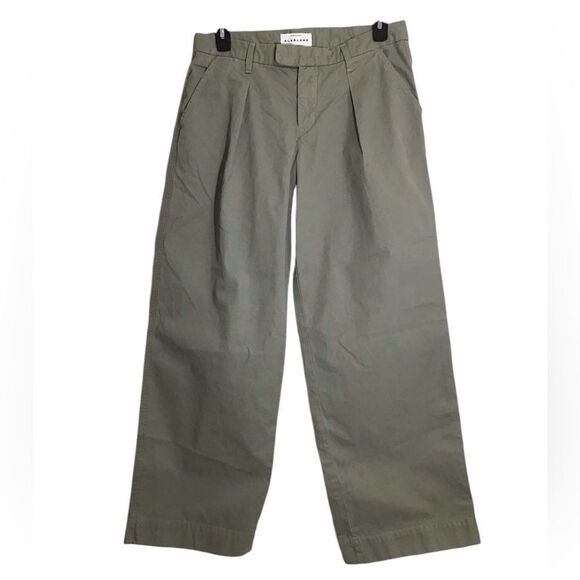 SLVRLAKE Lola Cotton Twill Wide-Leg Pants Size 12 - Picture 4 of 13